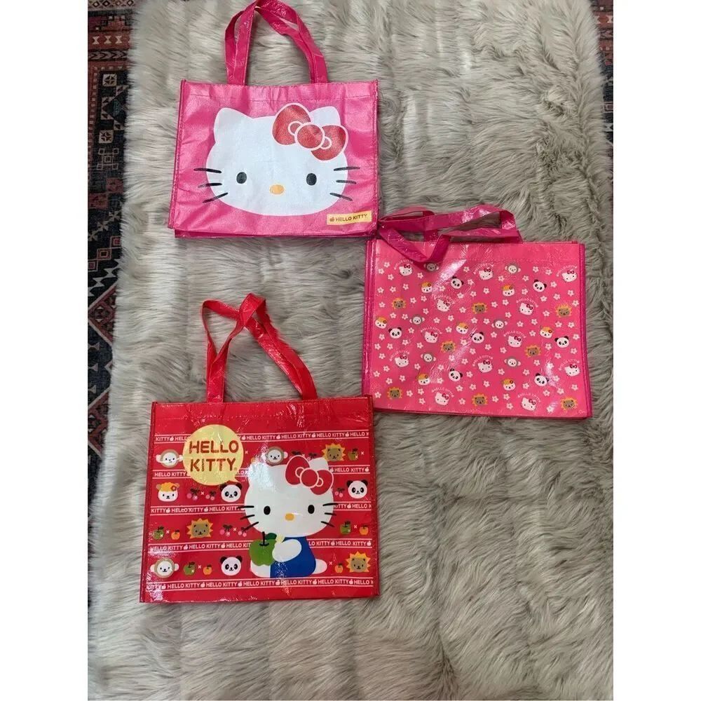 Hello Kitty Reusable Bags- 3 - Picture 1 of 6